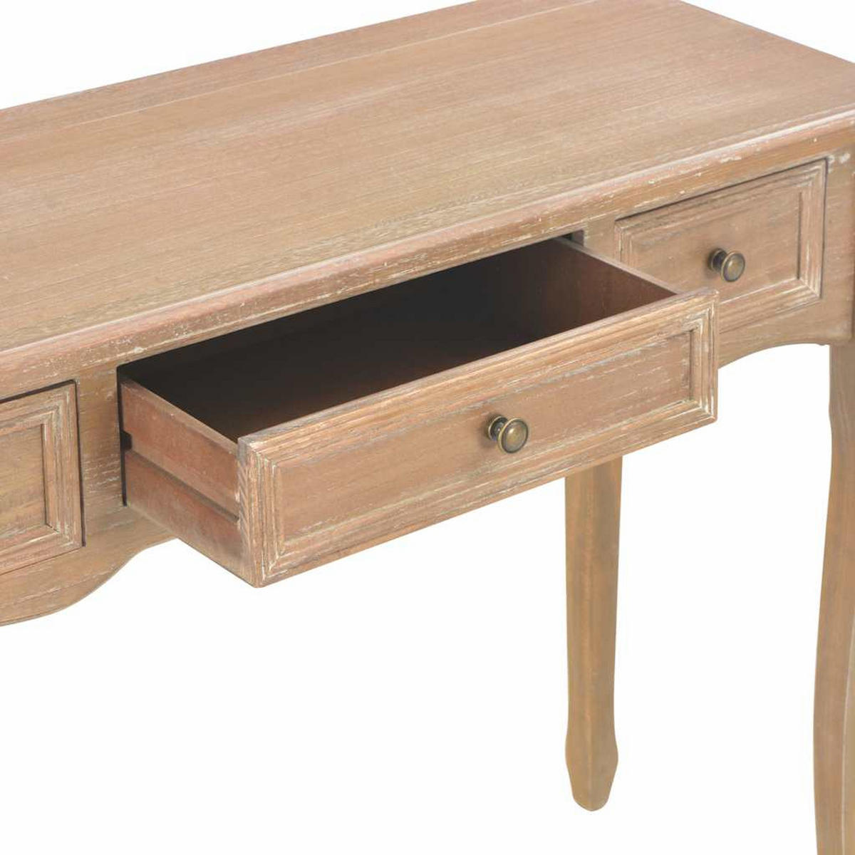 FRISIERTISCH Mit 3 Schubladen Braun - Braun, Holz (100/35/78cm) - vidaXL
