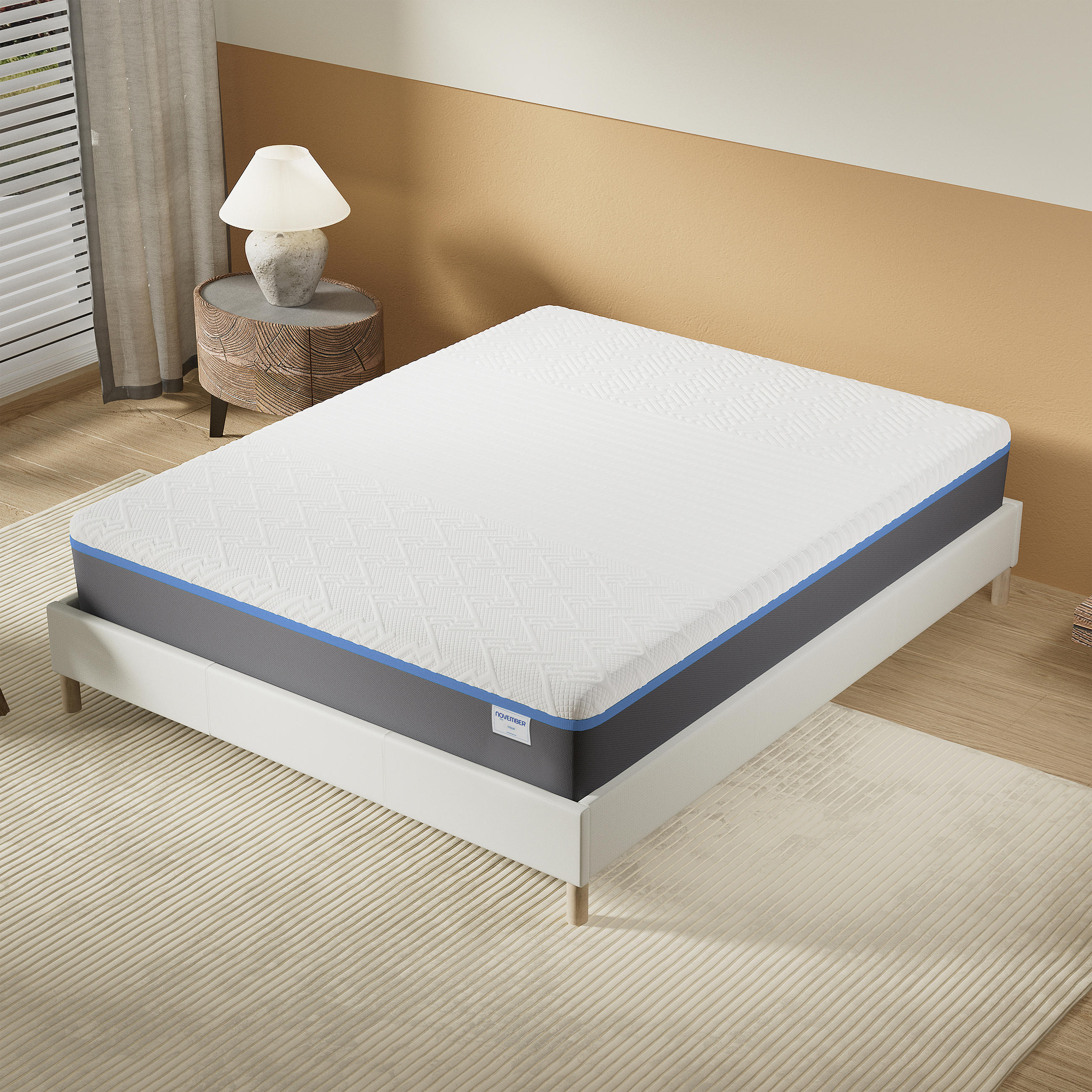 LATEXMATRATZE höhe 28cm 160x200cm H3 - Weiß, Naturmaterialien (160/200cm) - November Sleep