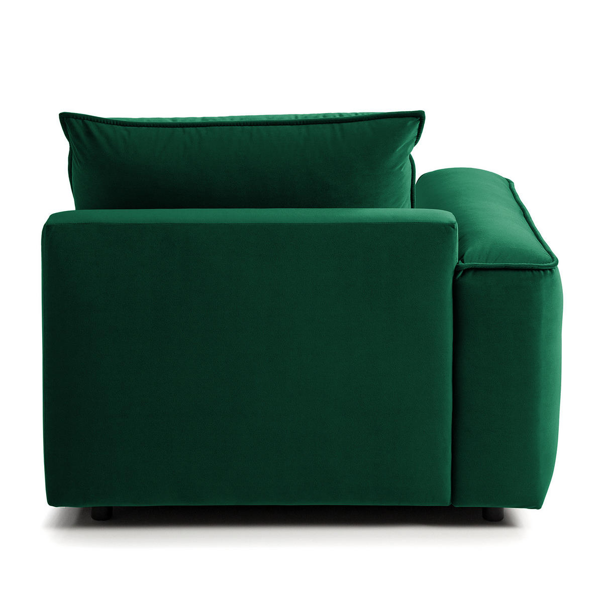 MODULLONGCHAIR - Dunkelgrün, Holz/Textil (170/82/105cm) - home24
