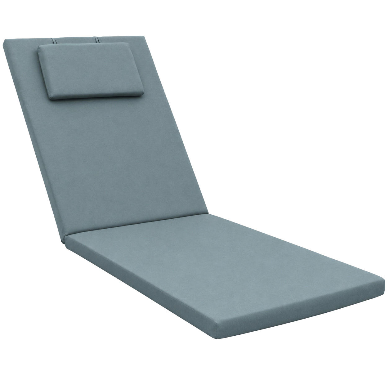 ROLLLIEGENAUFLAGE Loft RL 200x60x5cm Taubenblau - Blaugrau, Textil (60/200cm) - Beautissu 