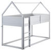 HALBHOCHBETT 90x200 cm Grau Dienne - Grau, Holz (90/200cm) - Beliani