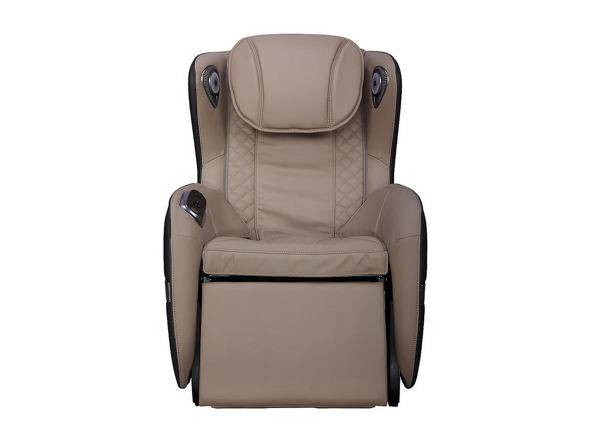 MASSAGESESSEL mit LEDs & Bluetooth - Kunstleder - Beige - KASOU - Braun, Leder (104/99/68cm) - Vente-Unique