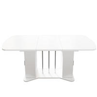AUSZIEHTISCH Weiß 120-160/80/75 cm - Weiß, Holz (80/160/75cm) - PANGIVO
