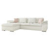 ECKSOFA Diana Premium, Seite: Links - Creme, Holz/Textil (280/160cm) - MIRJAN24