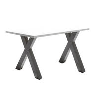 SCHREIBTISCH Edie 5 140 x 70 x 75 Bürotisch graphit/weiß matt lack - Weiß, Holz (140/70/75cm) - 58aufmkessel