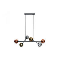 HÄNGELAMPE PELOTA Schwarz Glas - Schwarz, Glas (40/110/150cm) - KAWOLA