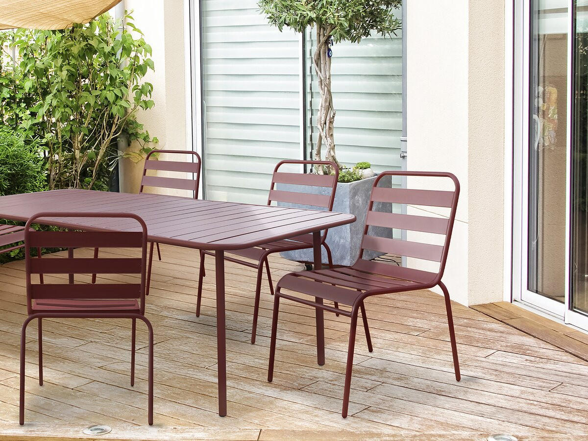 GARTENSESSEL bilbao Terrakotta - Rot, Metall (55/84/59cm) - Habitat Garten