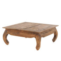 OPIUMTISCH EAST 80 Mahagoni Massivholz 01 natur-vintage - Naturfarben, Holz (80/80/36cm) - DESIGN DELIGHTS