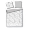 BETTWÄSCHE Satin SNOWF, 200x220 cm, hellgrau, Winter Weihnachten Bettbezug, Weihnachtsdeko, Christmas, Weihnachtsmotiv - Hellgrau, Textil (200/220cm) - home&you