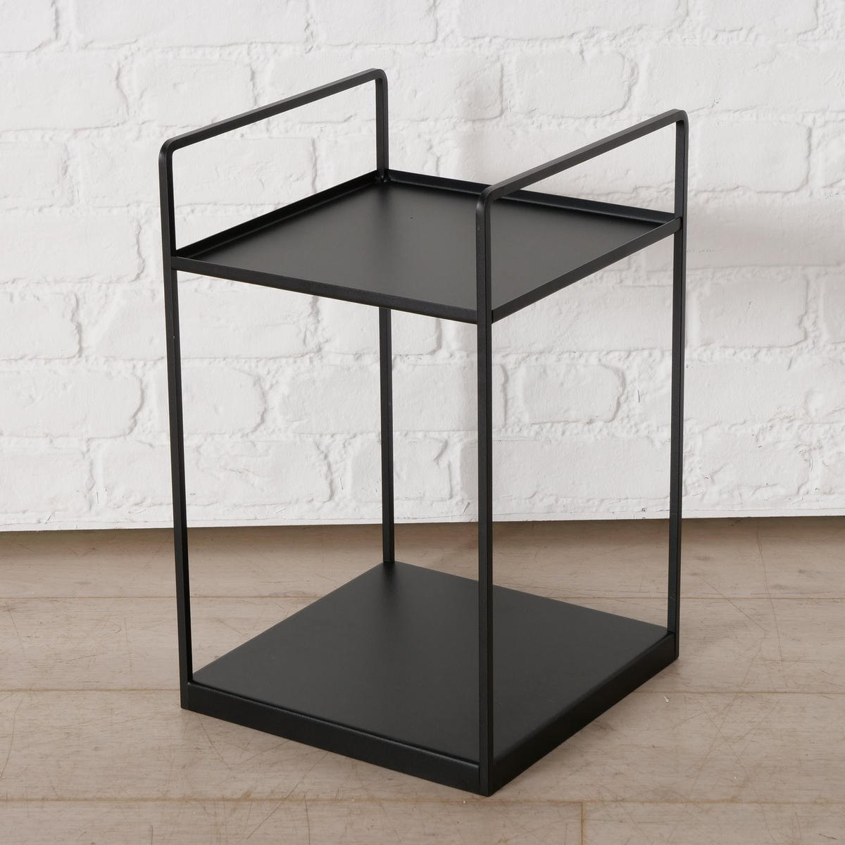 KAFFEETISCHE 2er-Set Como Schwarz - Schwarz, Metall (35/35/63cm) - Boltze Home