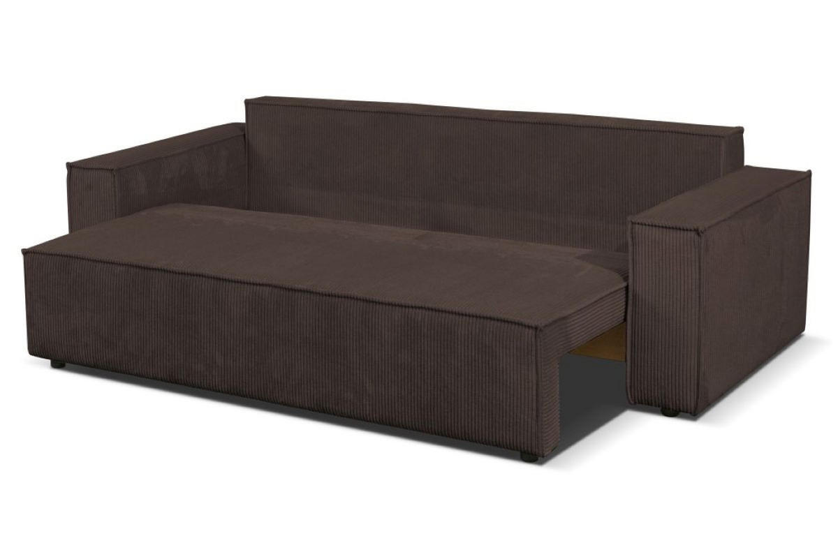 SOFA Passio III 250 x 105 cm, mit Schlaffunktion und Bettkasten, braun - Braun, Kunststoff (250/98/105cm) - Margaret Hadas24