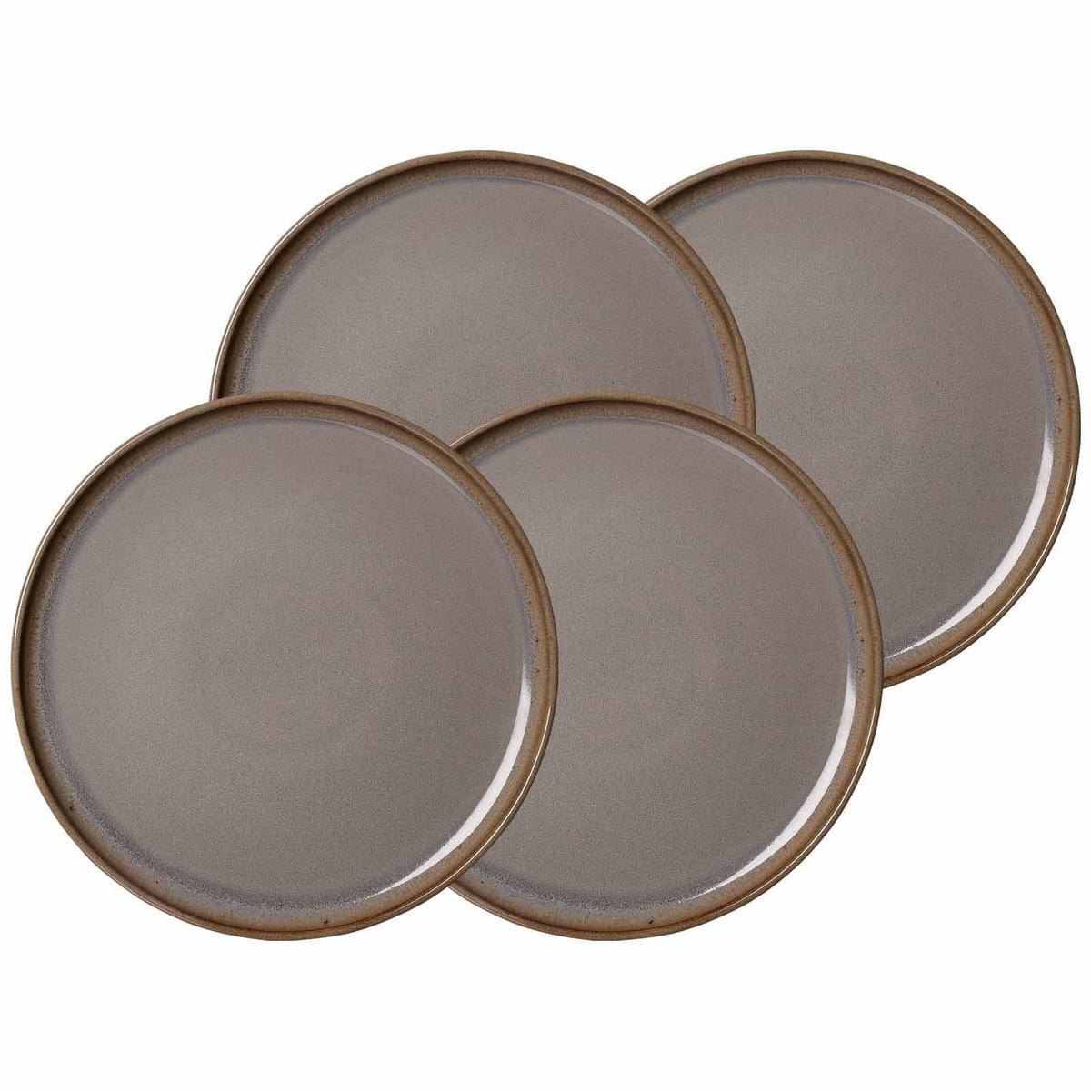 SPEISETELLER Malaga Grau ø 27,5 cm 4er Set - Grau, Keramik (27.5cm) - Ritzenhoff Breker