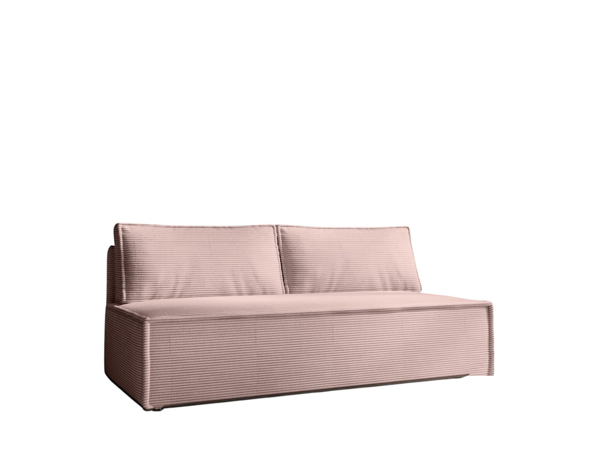 SCHLAFSOFA Amanda In Zoom - Rosa, Holzwerkstoff/Textil (200/89/100cm) - Fun Möbel