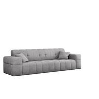 SOFA 3 Sitzer NIMES Stoff Perfect Harmony Grau - Grau, Holz (245/82/92cm) - Kaiser Möbel