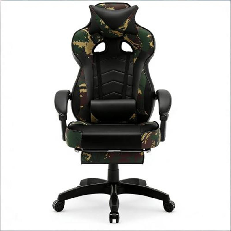 GAMINGSTUHL Ergonomisch Schwarz-Grün, Metall & Leder, drehbar & rollbar, 70 x 46 x 128 cm - Schwarz, Metall (70/128/46cm) - Albatros