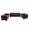 SOFAGARNITUR 3-2-1 Rotbraun 3er-Set - Rotbraun, Textil (400/70/300cm) - MCW