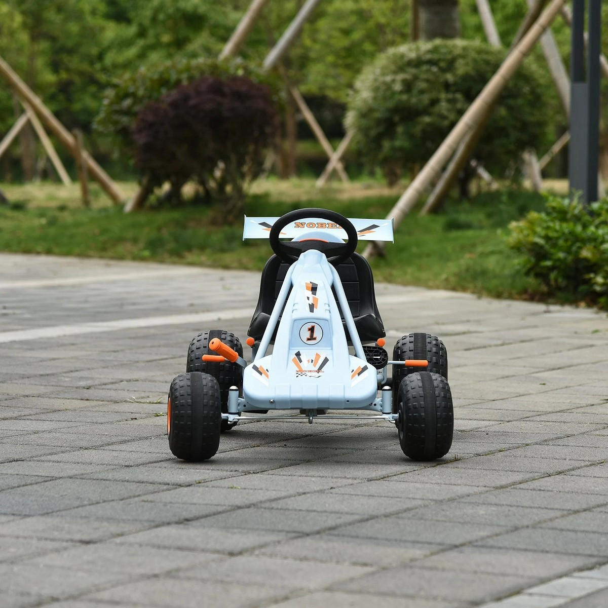 GOKART - Hellblau, Kunststoff/Metall (97/66/59cm) - Jamb