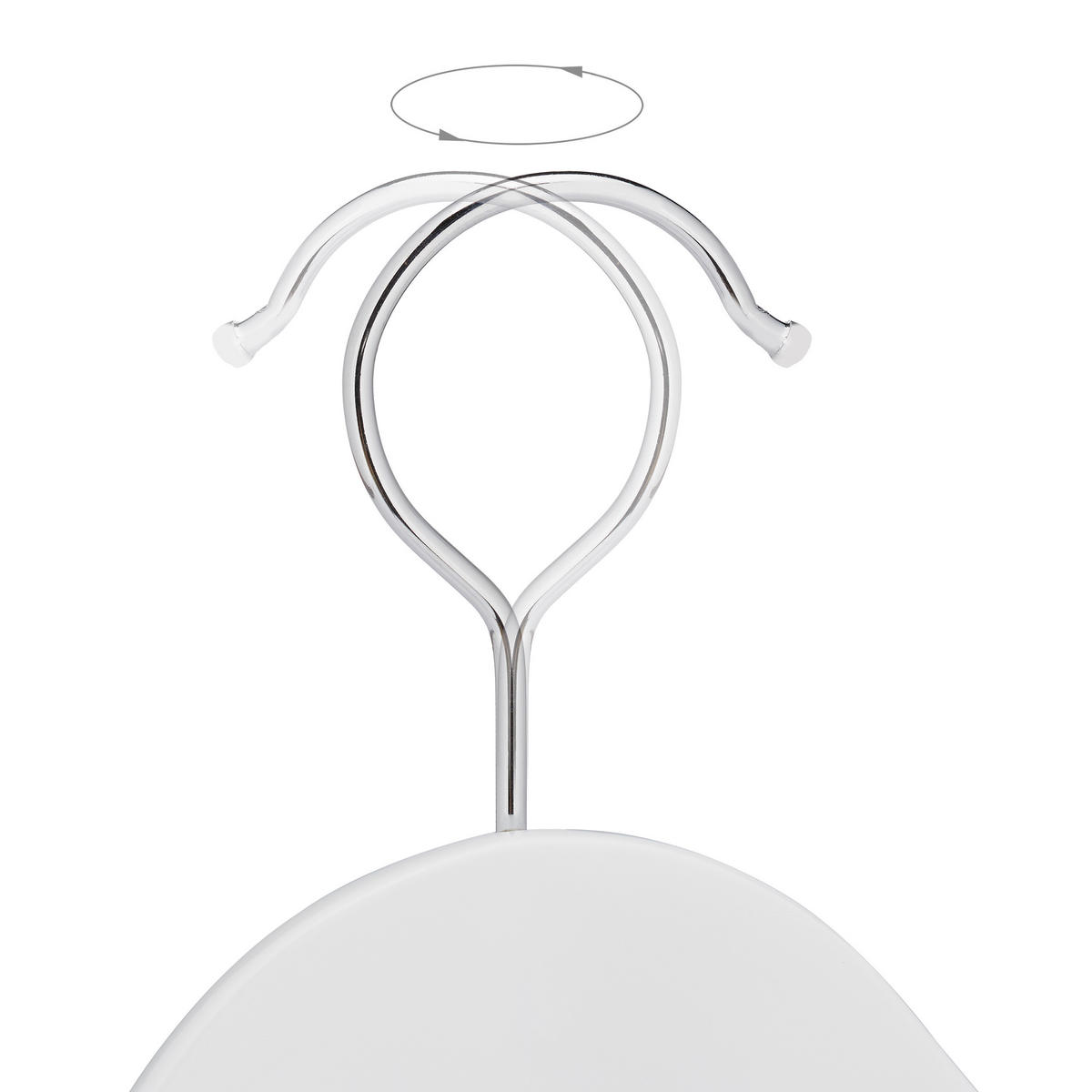 10XANZUGBÜGEL - Weiß, Holz/Metall (45/23.5/5.5cm) - Relaxdays