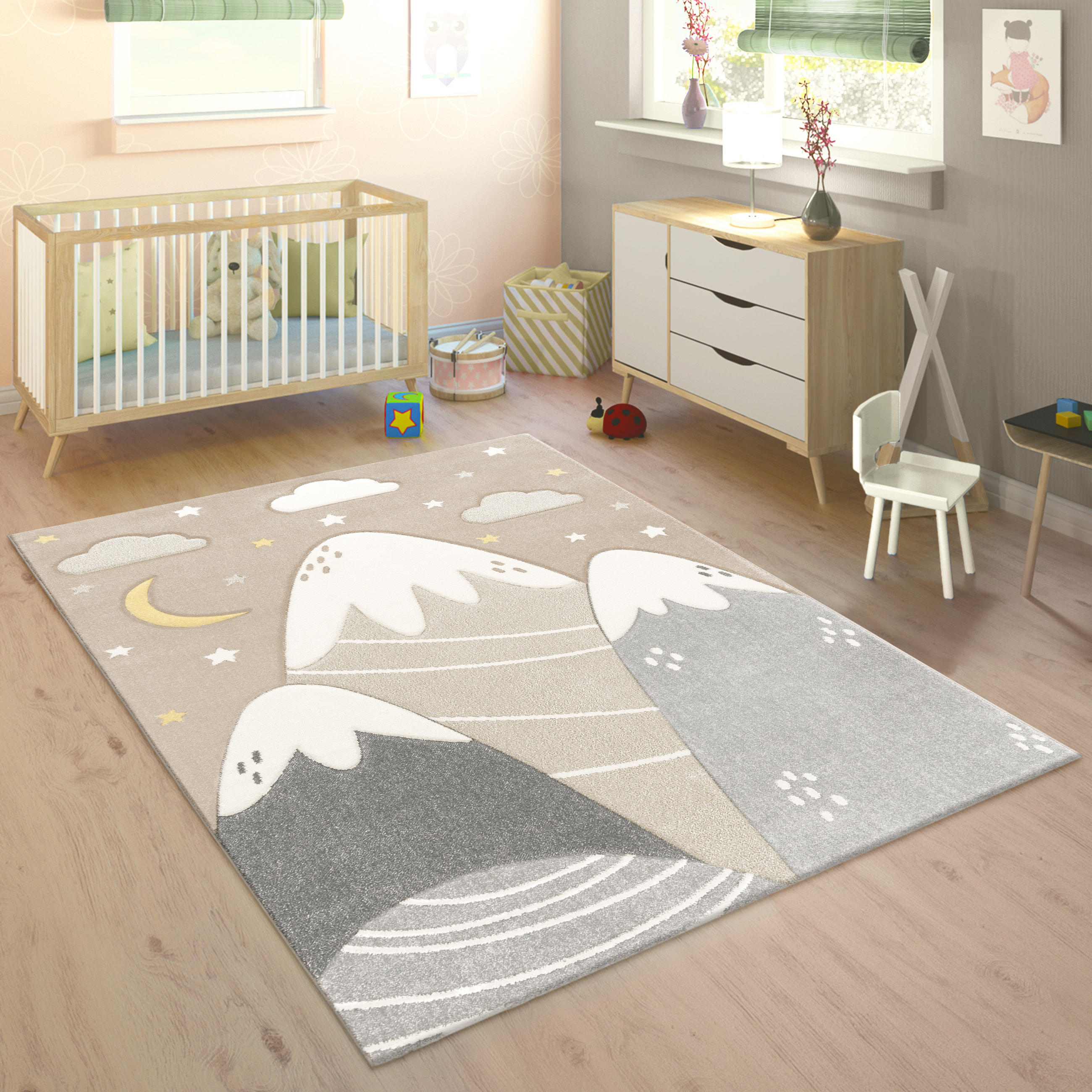 KINDERTEPPICH 80/150 cm Cosmo 707 - Beige, Textil (80/150cm) - Paco Home