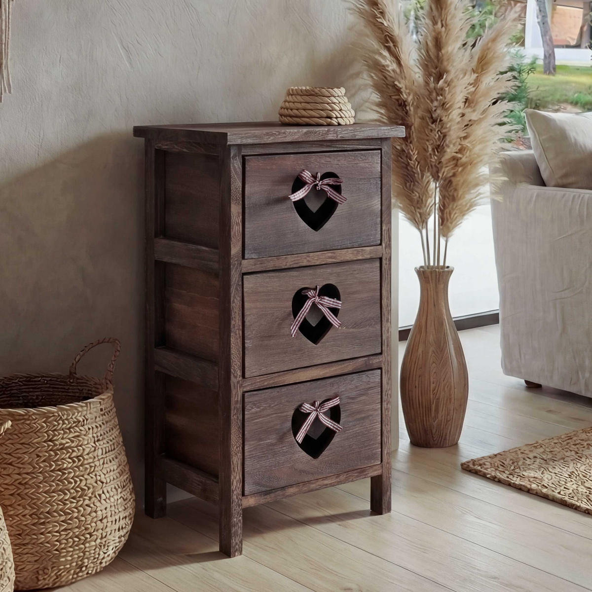 KOMMODE Braun - Braun, Holz (29/55/25cm) - MCW