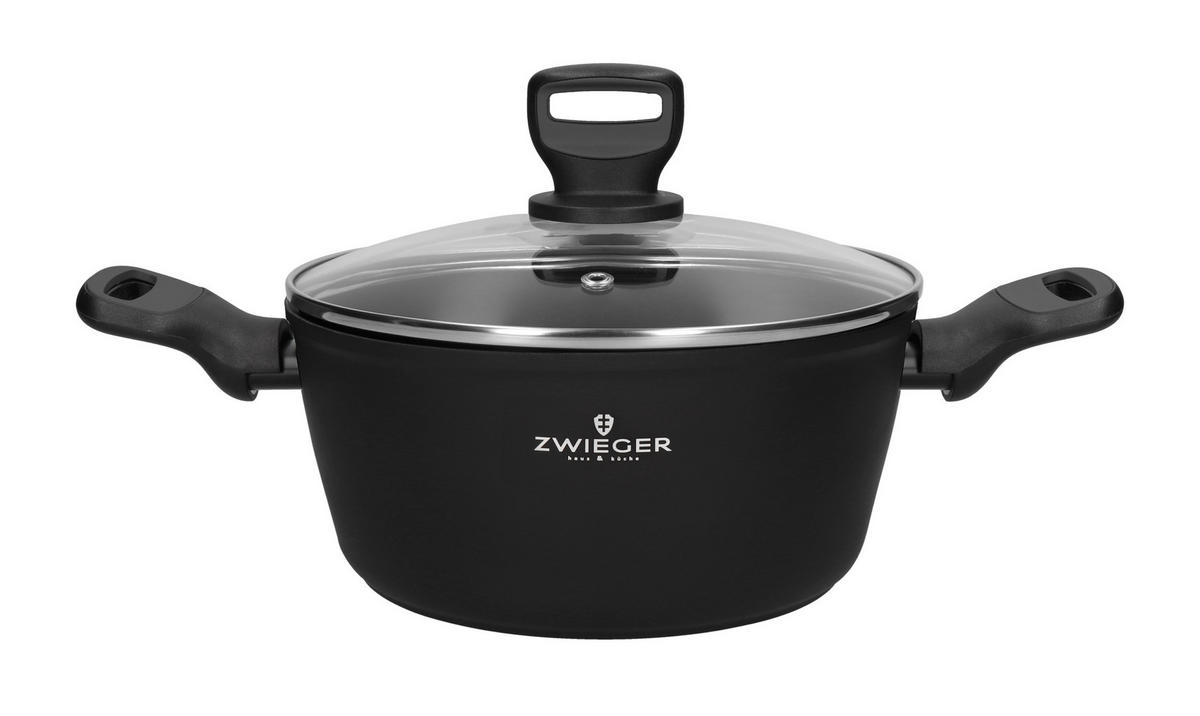 KOCHTOPF Stiga Schwarz 38/25.5/13 cm Metall - Schwarz, Metall (25.5cm) - Mondex