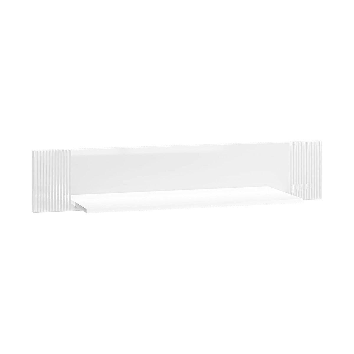 WANDREGAL – 126 cm – Villa – Weiß Hochglanz - Weiß Hochglanz, Holzwerkstoff (126/25/22cm) - hi-markt