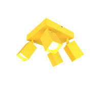 DECKENLEUCHTE - Gelb, Metall (25/25/18cm) - Lumicom