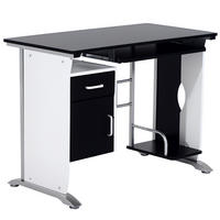 BÜROTISCH Schwarz 1 Stück - Schwarz, Holzwerkstoff (52/100/75cm) - GiPP