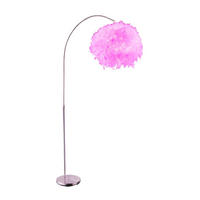 LED STEHLEUCHTE Katunga Weiß Metall Federn - Weiß, Metall (96/45/196cm) - Globo Lighting