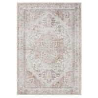 VINTAGE-TEPPICH George waschbar 80x150 cm - Beige/Rosa, Kunststoff (80/150cm) - benuta