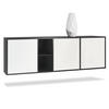 SIDEBOARD Cuba Türen in Weiß matt - Weiß, Holzwerkstoff (182/53/35cm) - Vladon