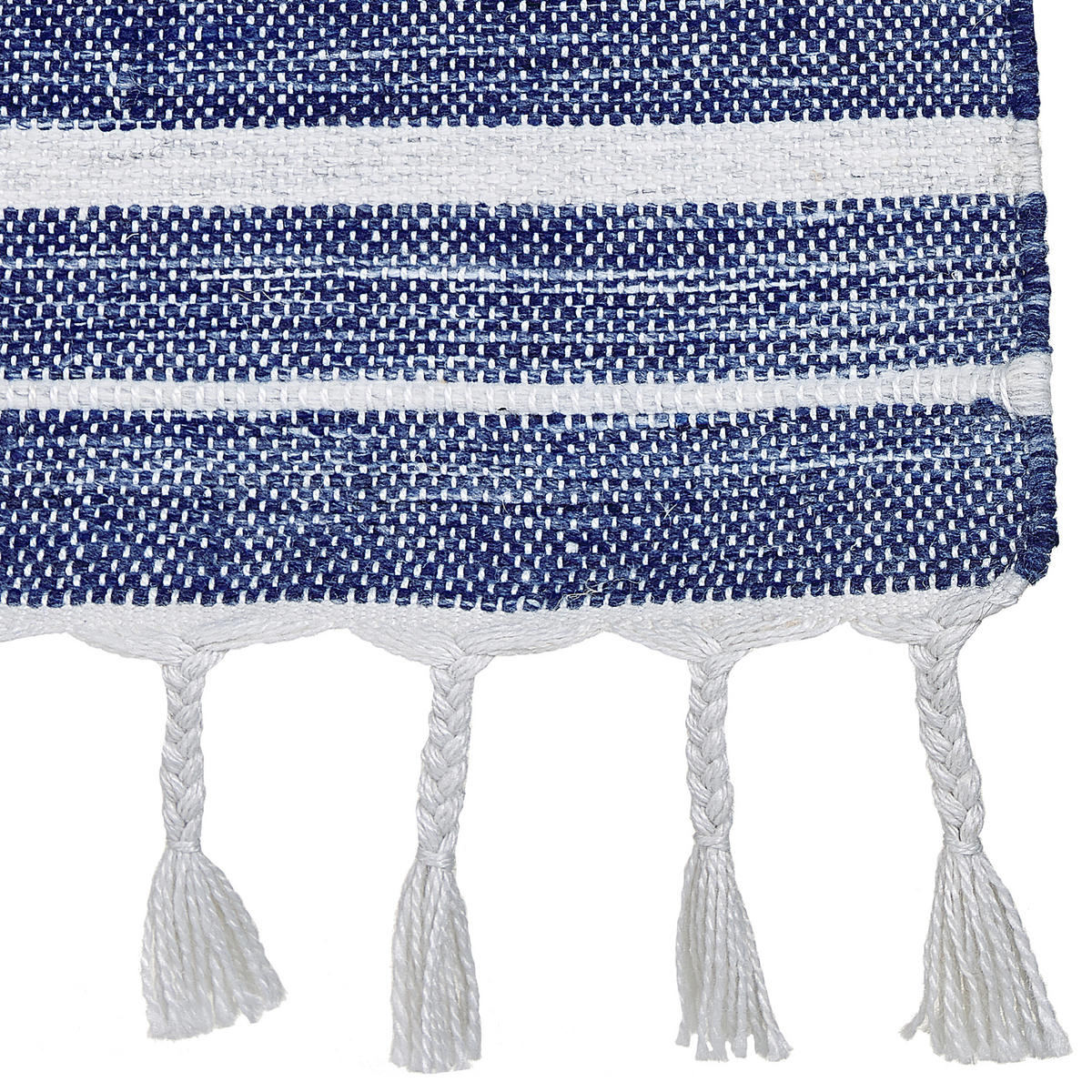 OUTDOOR-TEPPICH Bademli 230/160 cm - Blau, Kunststoff (160/230cm) - Beliani