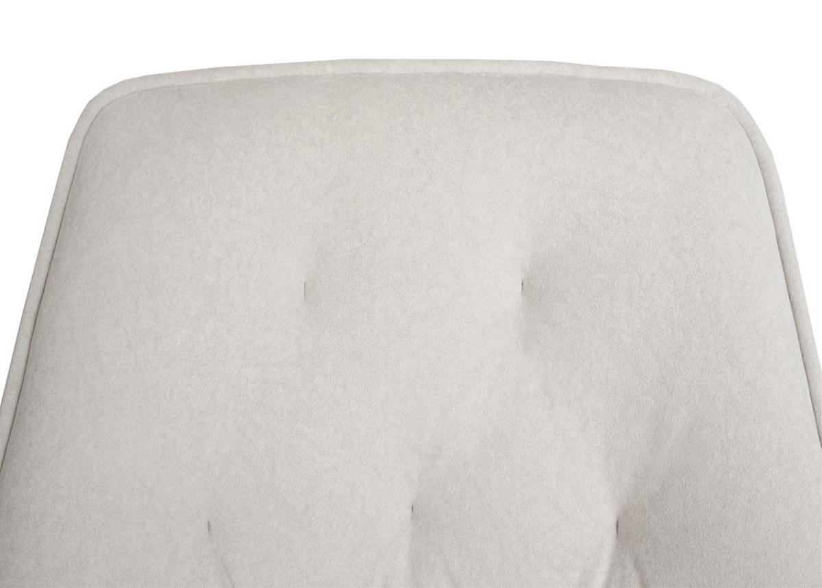 ESSZIMMERSTUHL 2er-Set 87x55x60cm Sitzhöhe 48cm Metall Stoff/Textil Creme-Beige - Beige, Textil (55/87/60cm) - CHEFGASTRO