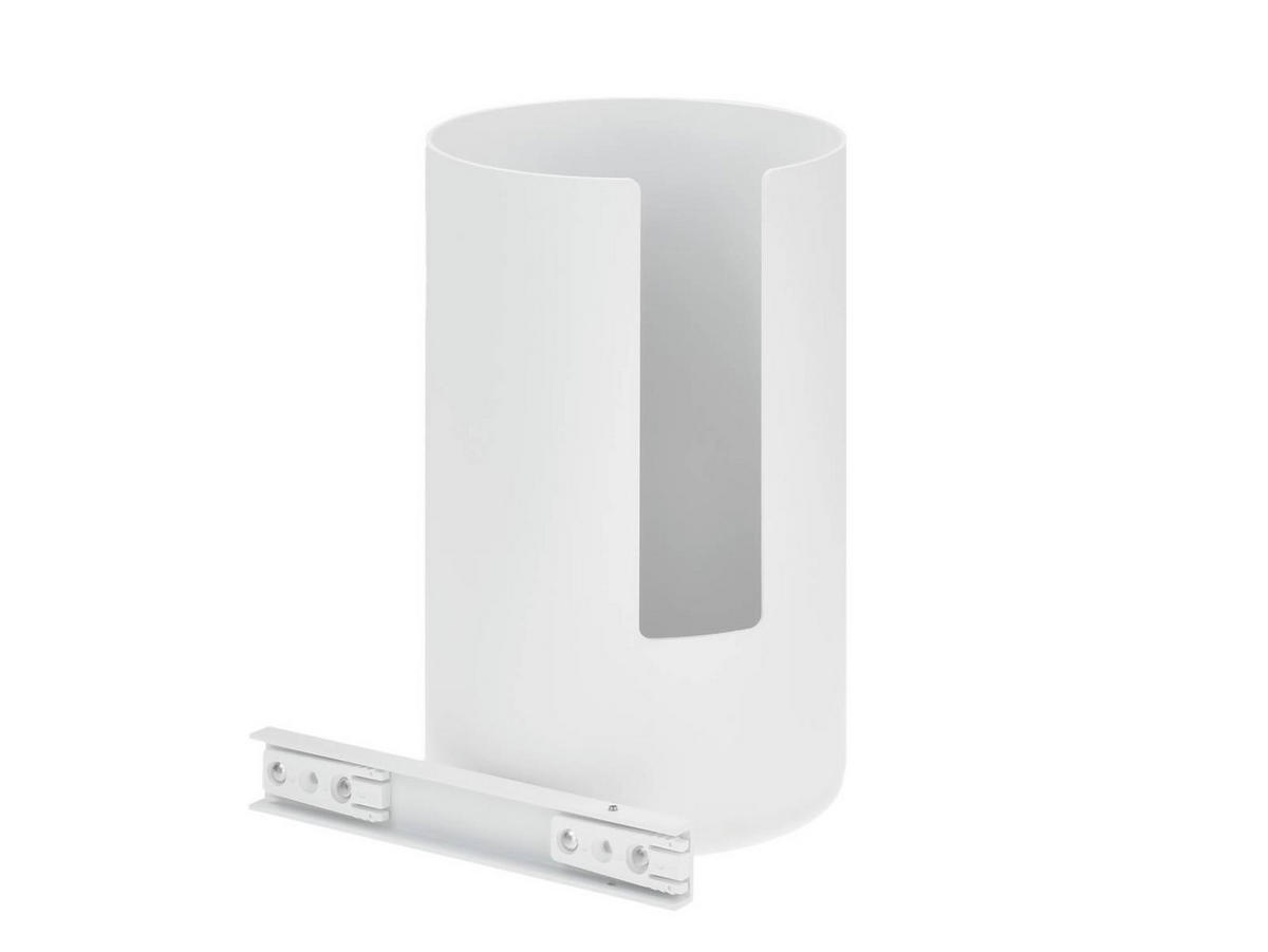 TOILETTENPAPIER-AUFBEWAHRUNG Rim weiß wandhängend 13/21/13 cm - Weiß, Metall (13/13/21cm) - Zone Denmark