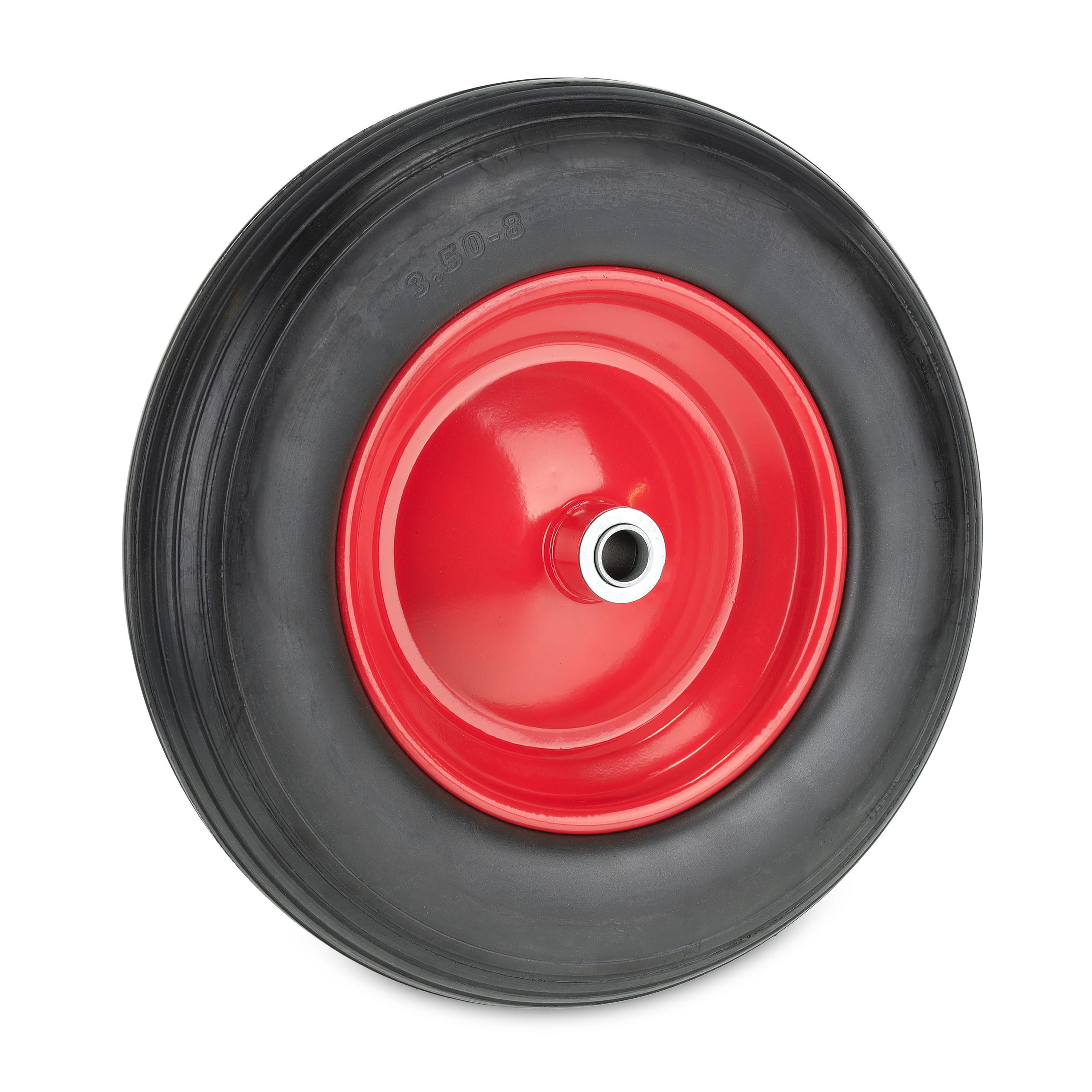 ROATĂ Negru Roșu plină PU 3.50-8