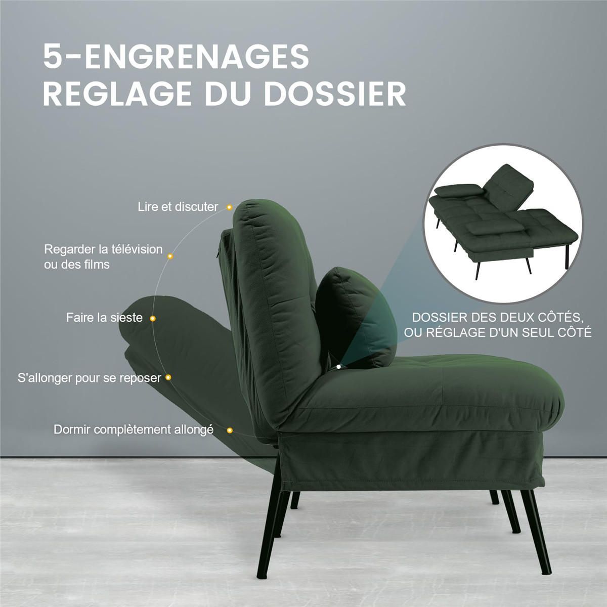 SCHLAFSOFA 3-Sitzer Sofa-Bett mit Stoffpolsterung, Grün - Grün, Textil (174/42/102cm) - Kaket