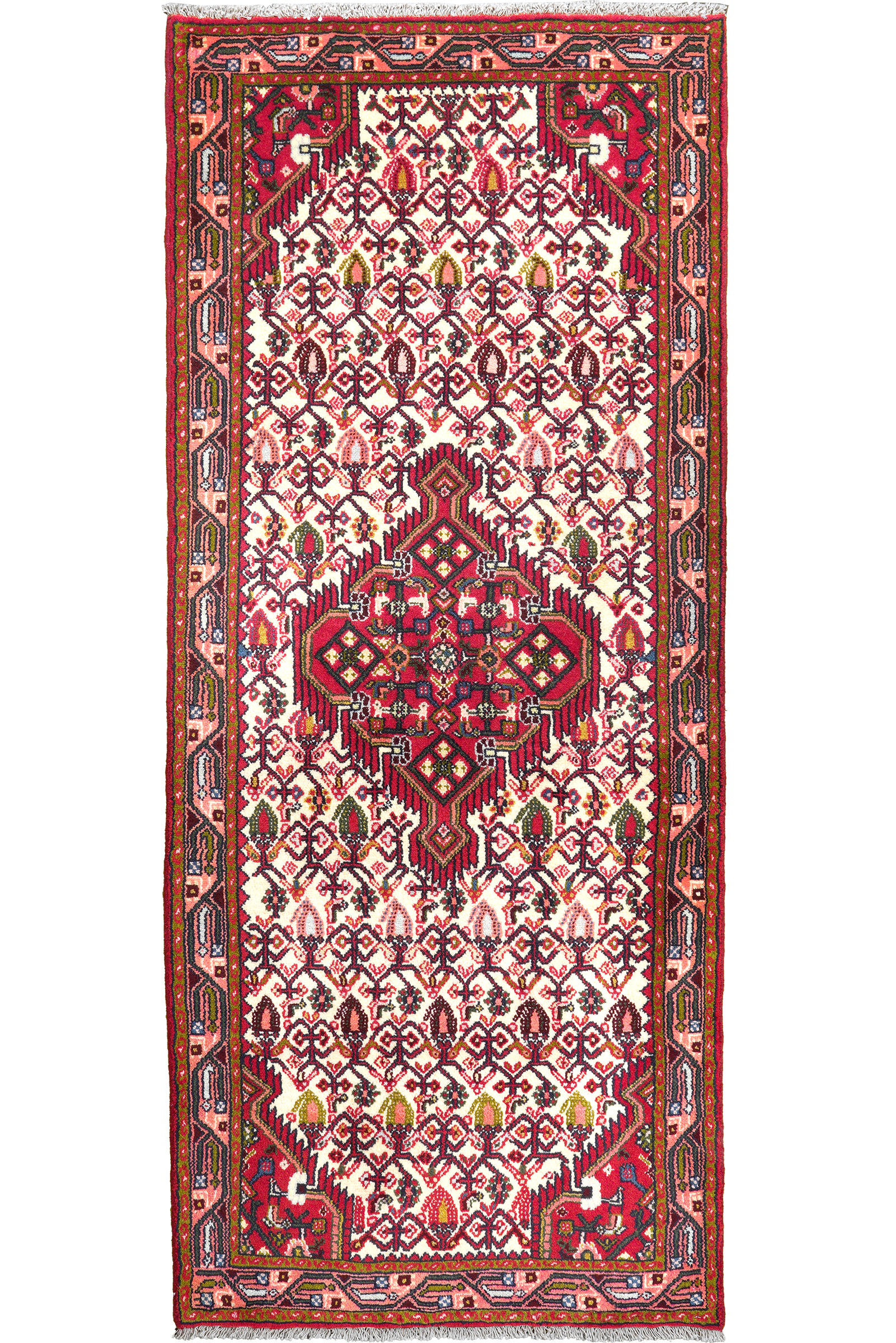 Looma Läufer Beige, Rot 80x192 cm