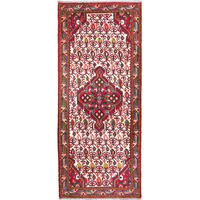 LÄUFER Orient handgeknüpft Assadabad Beige, Rot 192/80 cm Schurwolle - Beige/Rot, Textil (80/192cm) - Looma