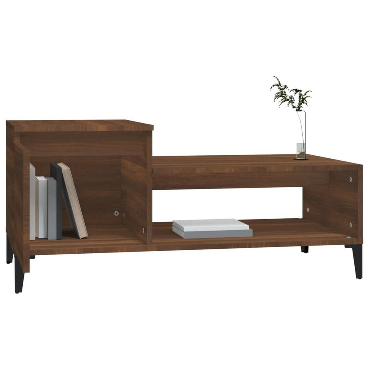 COUCHTISCH Braun Eichen-Optik 100x50x45 cm Holzwerkstoff - Braun, Holzwerkstoff (100/50/45cm) - furnicato