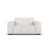 SOFA Kendal aus Samt hellgrau 2 Sitzplätze - Hellgrau, Textil (156/79/103cm) - Micadoni