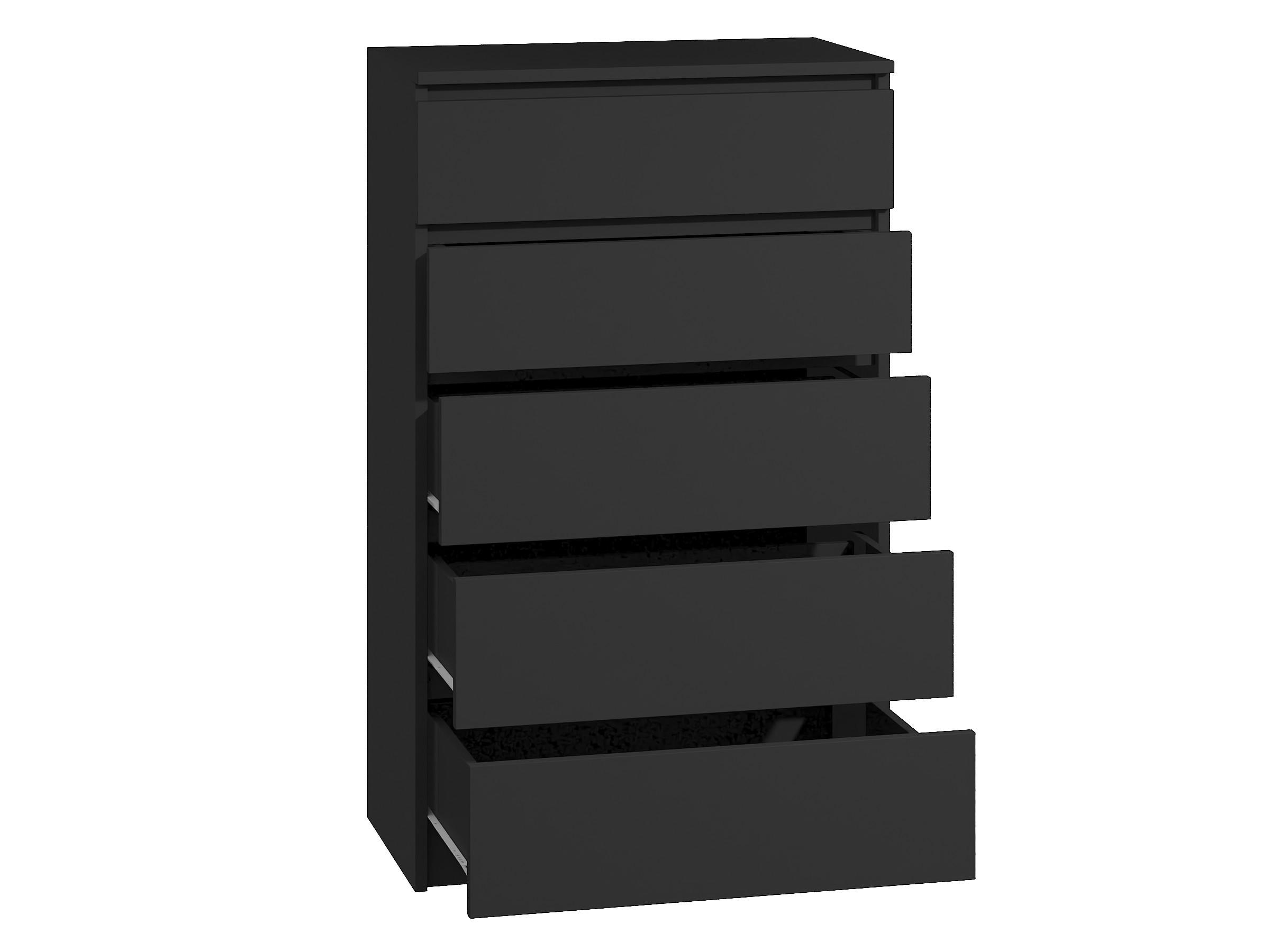 KOMMODE bella5 - Schwarz, Holzwerkstoff (70/121/35cm) - roe furniture