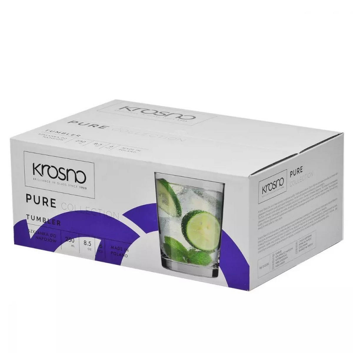 WASSERGLÄSER, 6er-Set, 250 ML - Transparent, Glas (0.3L) - Krosno Glass