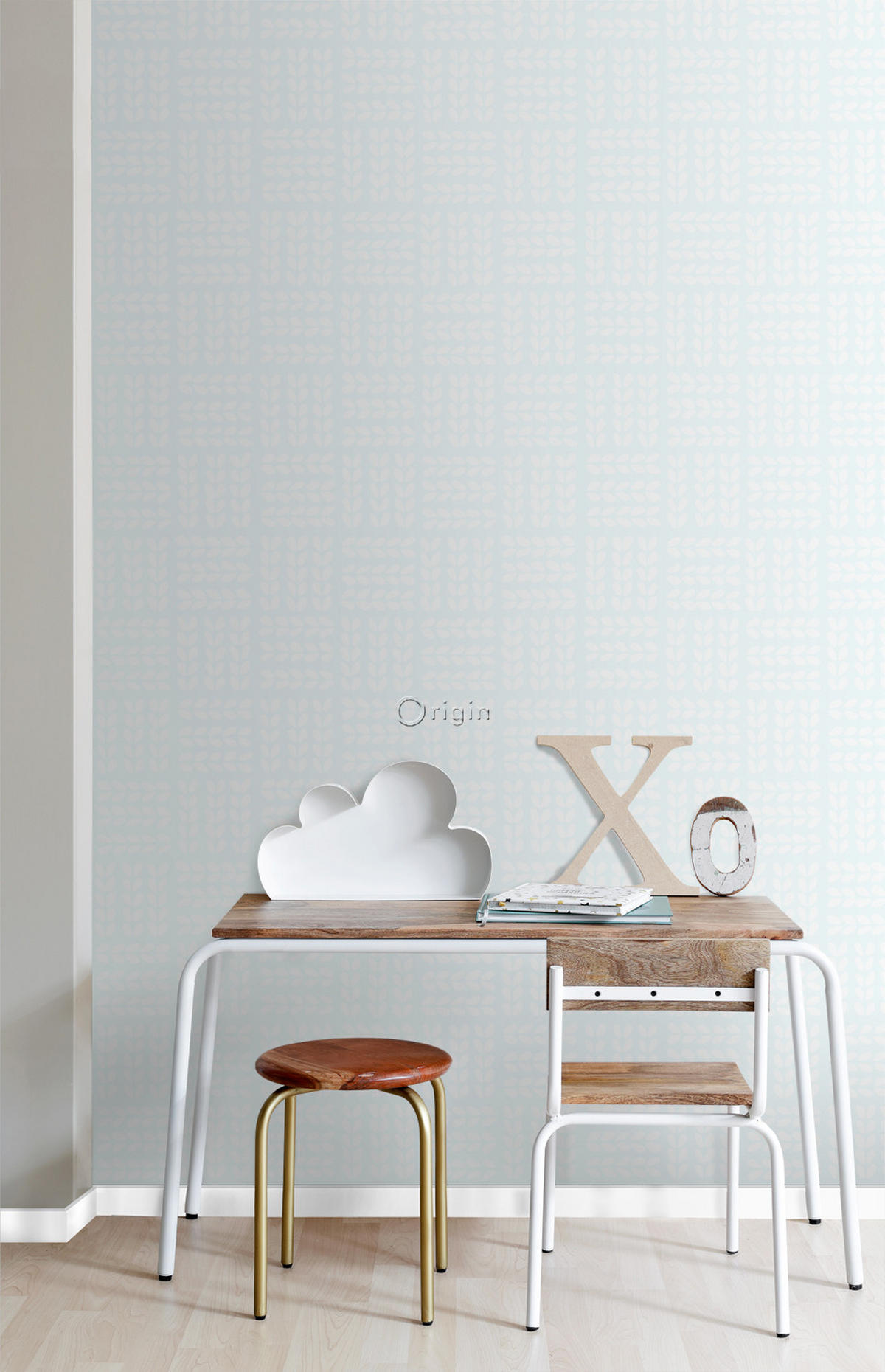 TAPETE Blätter 53 cm x 10.05 m - Grün, Papier (53/1000cm) - Origin Wallcoverings