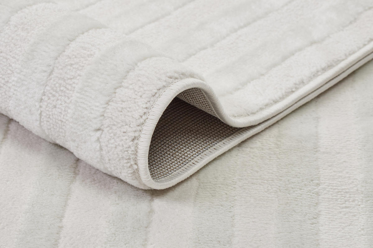 TEPPICH HYGGE Weiß 120/170 cm - Weiß, Kunststoff (120/170cm) - Tapiso