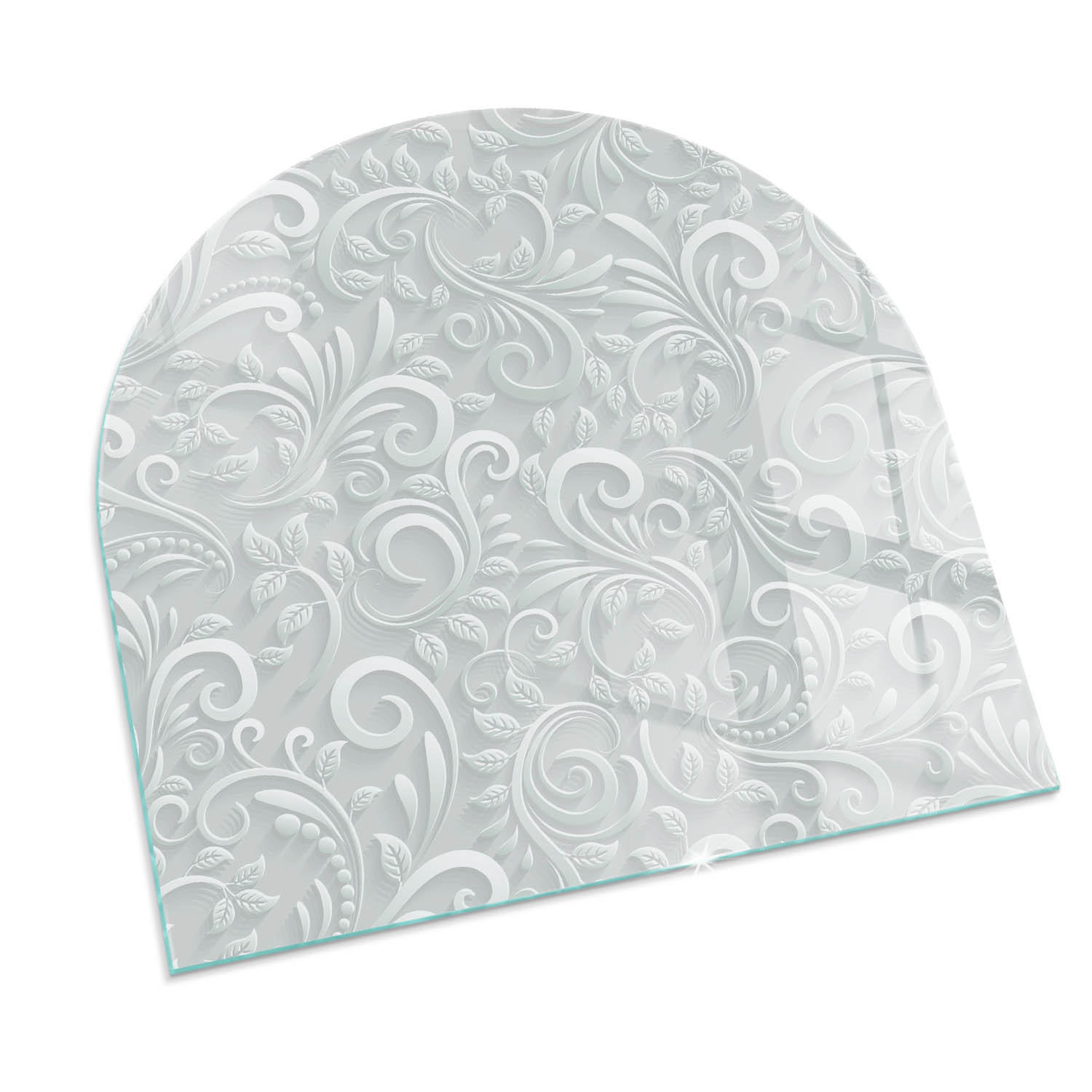 GLASPLATTE für Kamin 100x100 cm - Grau, Glas (100/100/0.4cm) - TULUP