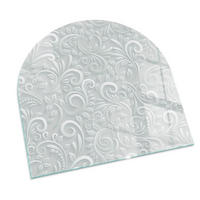 GLASPLATTE für Kamin 100x100 cm - Grau, Glas (100/100/0.4cm) - TULUP