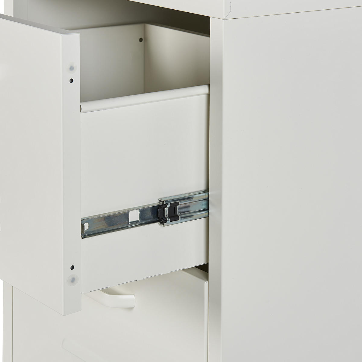 AKTENSCHRANK weiß Wostok - Weiß, Metall (43/103/40cm) - Beliani