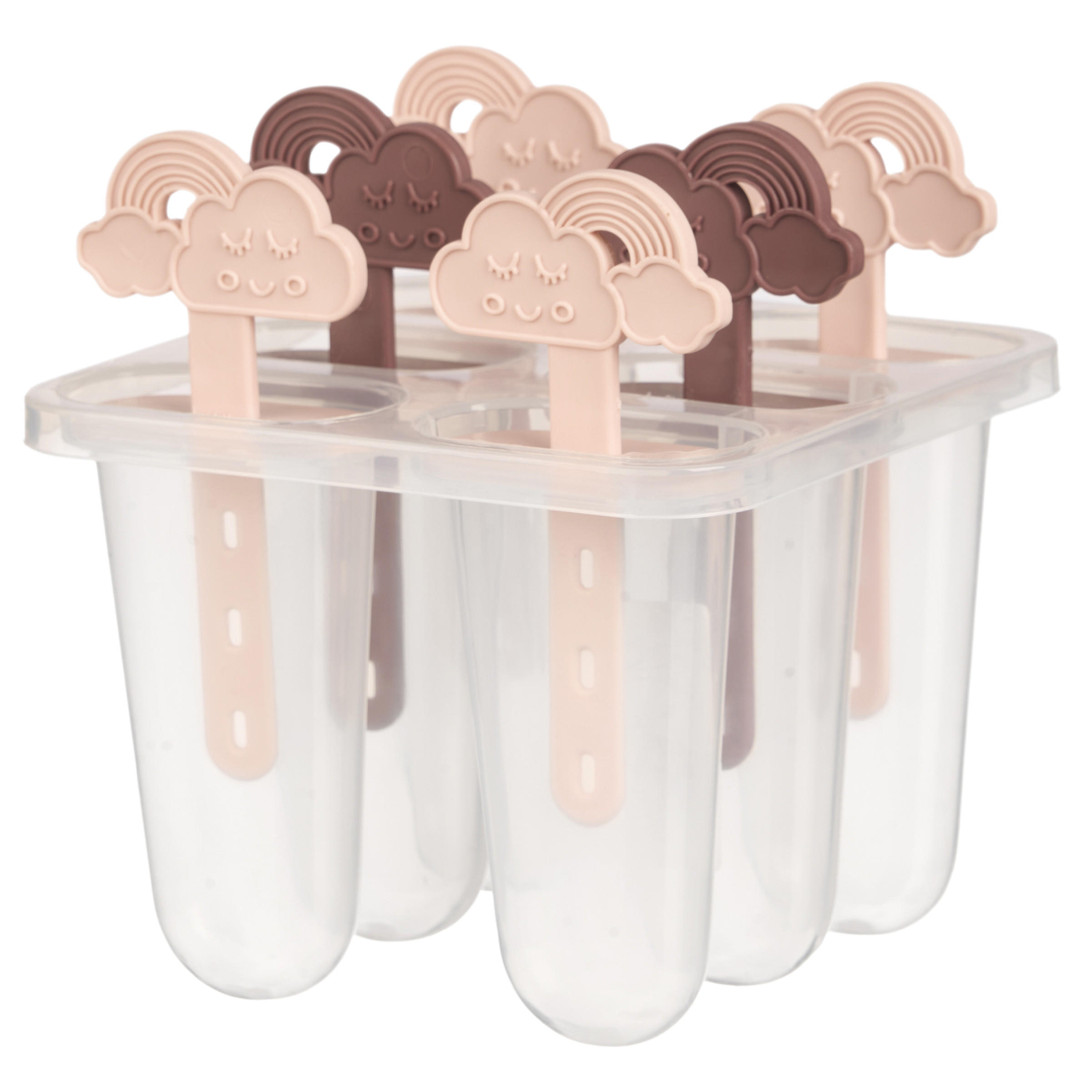 EISFORMEN Eis am Stiel, 6 Stück - Multicolor, Kunststoff (12.5/14/12cm)