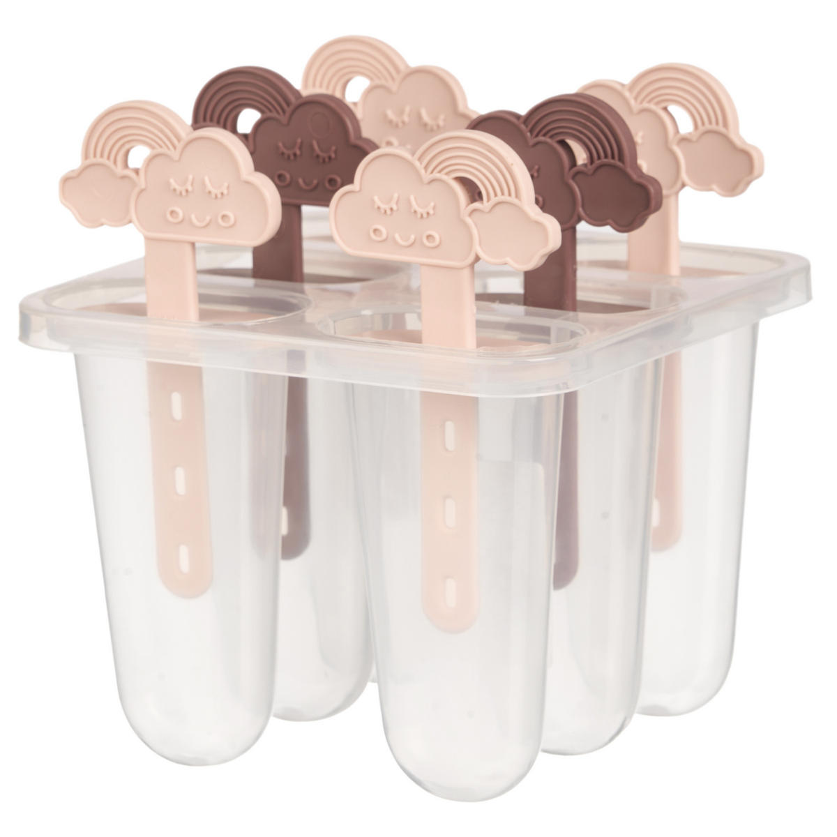 EISFORMEN Eis am Stiel, 6 Stück - Multicolor, Kunststoff (12.5/14/12cm)