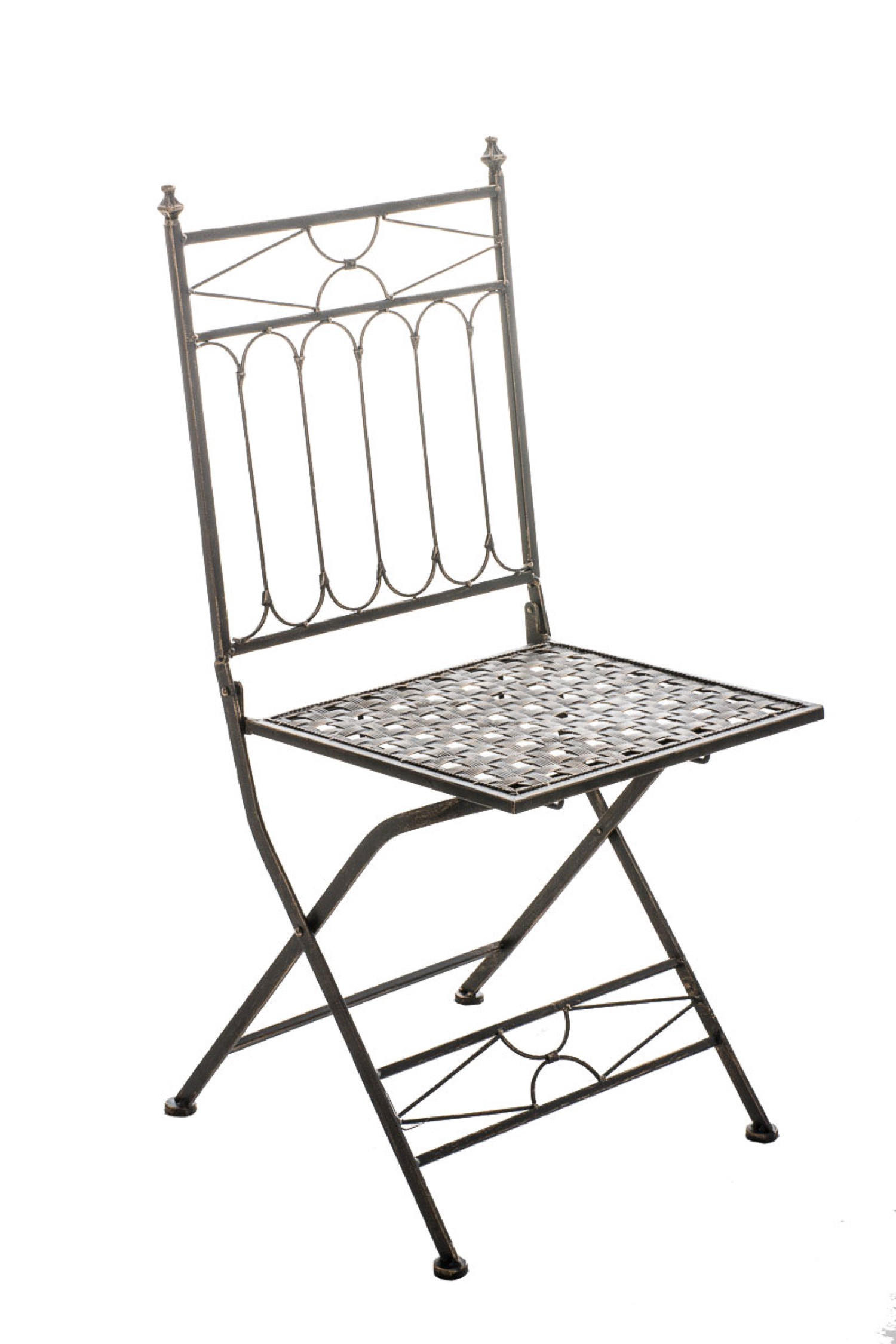 GARTENSTUHL Asiri bronze - Braun, Metall (40/39/95cm) - TPFGarden